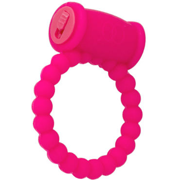ToyFa A-toys Cock Ring, розовое, Виброкольцо рельефное