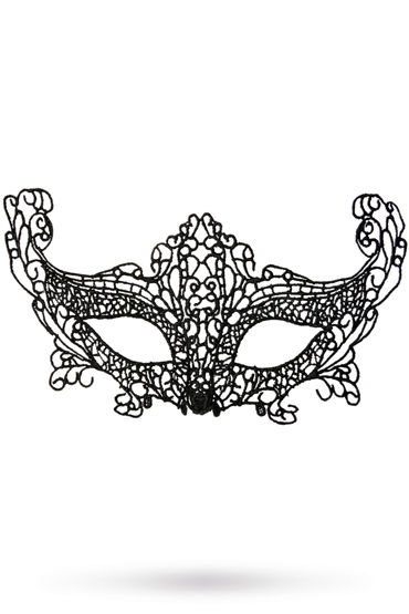 Toyfa Theatre маска Лисичка, черная, Маска ажурная из нитей
