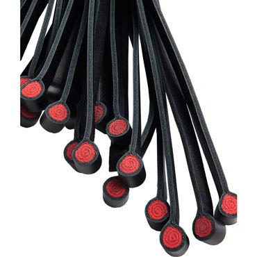 Toyfa Theatre Флоггер из натуральной кожи, черный - фото, отзывы