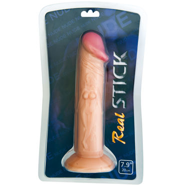 ToyFa RealStick Nude 20 см, телесный - Фаллоимитатор реалистичный на присоске - купить в секс шопе