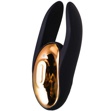 Waname D-Splash Wave, черно-золотой - Низкочастотный вибратор для клитора и эрогенных зон - купить в секс шопе