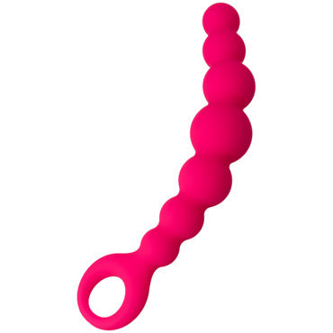 ToyFa Popo Pleasure Анальная цепочка 19 см, розовая - фото, отзывы