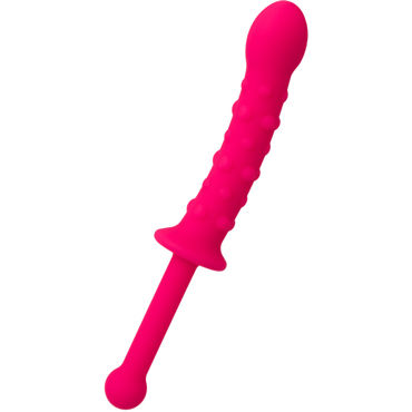 ToyFa Popo Pleasure Анальный стимулятор, розовый, Двусторонний, с гладкой и рельефной поверхностью