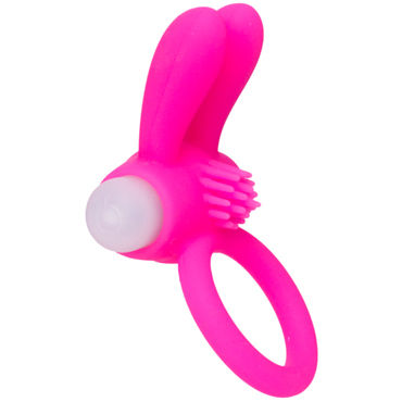 Toyfa A-toys Powerful Cock Ring, розовые - Виброкольцо со стимуляцией клитора - купить в секс шопе