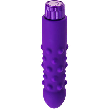 Toyfa A-toys Multi-speed Vibrator, фиолетовый - Вибратор покрытый пупырышками - купить в секс шопе