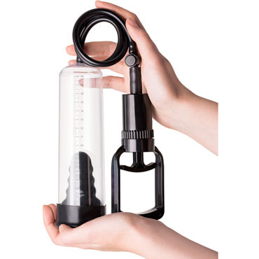 Toyfa A-toys Vacuum Pump 20,5 см, прозрачная - Вакуумная помпа с высокой насадкой - купить в секс шопе