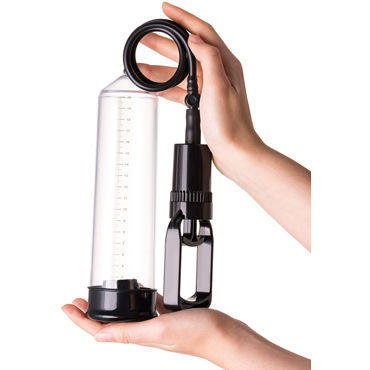 Toyfa A-toys Vacuum Pump 23,5 см, прозрачная - Вакуумная помпа - купить в секс шопе