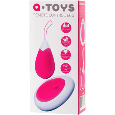 Toyfa A-toys Remote Control Egg, розово-белое - фото, отзывы