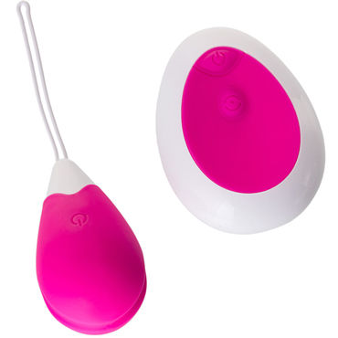 Toyfa A-toys Remote Control Egg, розово-белое - Виброяйцо с пультом управления - купить в секс шопе