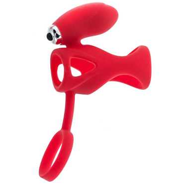 Toyfa Black&Red Vibrating Cage, красная — фото 2