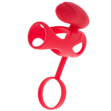 Toyfa Black&Red Vibrating Cage, красная — фото 1