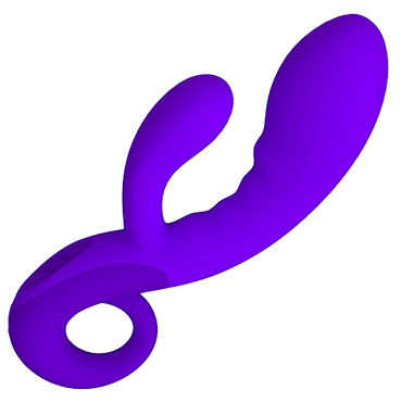 Odeco Cupid, пурпурный, Вибратор с клиторальным стимулятором