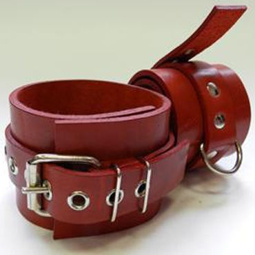Beastly наручники, красные, Фурнитура с никелевым покрытием