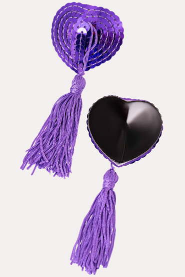 Erolanta Пэстисы в форме сердец, фиолетовые - фото, отзывы