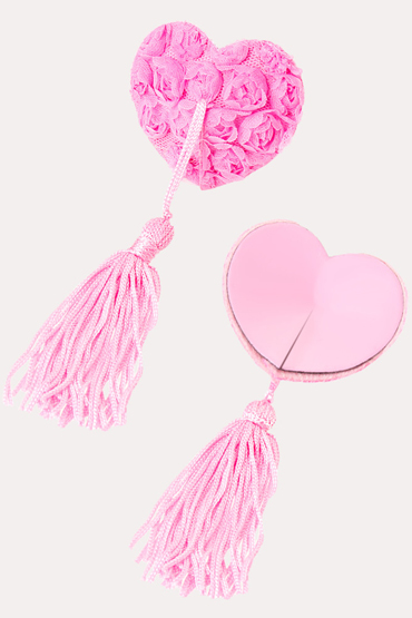 Erolanta Пэстисы в форме сердец с розами, розовые - фото, отзывы