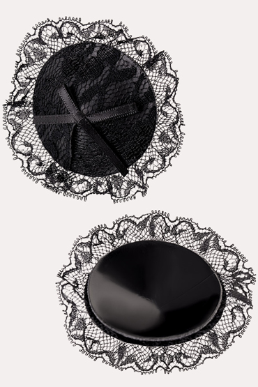 Erolanta Пэстисы круглые с кружевом, черные - фото, отзывы