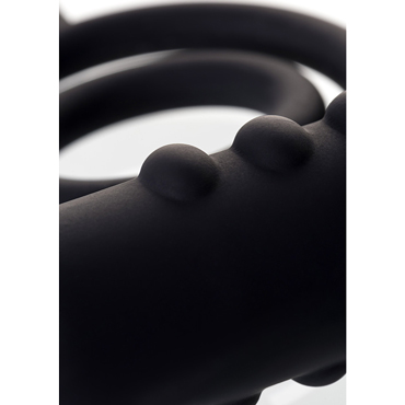 Erotist Ruffle S-Size, черная, Анальная пробка с эрекционными кольцами и вибрацией и другие товары Erotist с фото