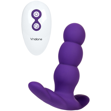 Nalone Pearl, фиолетовый, Вибратор анальный с беспроводным управлением