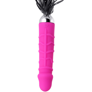 ToyFa Black&Red Tail Vibrator, розовый, Реалистичный вибратор с плетью и другие товары ToyFa с фото