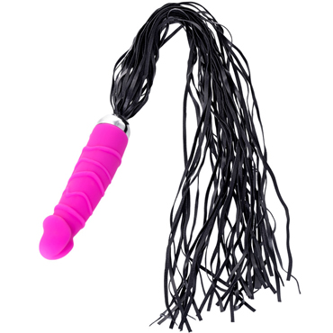 ToyFa Black&Red Tail Vibrator, розовый, Реалистичный вибратор с плетью