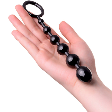 ToyFa A-toys Anal Beads S-Size 19,8 см, черная, Анальная цепочка с круглыми звеньями и другие товары ToyFa с фото