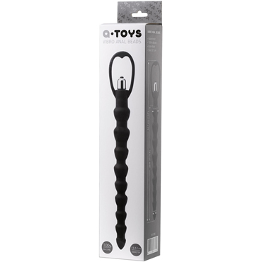 ToyFa A-toys Vibro Anal Beads 32,7 см, черная - Анальная цепочка с вибрацией - купить в секс шопе