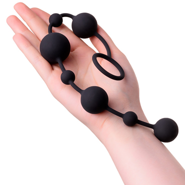 ToyFa A-toys Anal Beads 35,9 см, черная, Анальная цепочка с шариками и другие товары ToyFa с фото