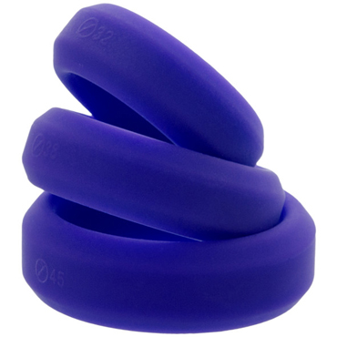 ToyFa A-Toys Cock Rings Set, фиолетовый - Набор эрекционных колец - купить в секс шопе