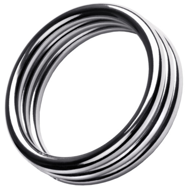 ToyFa Metal Кольцо на пенис L, серебристое, Большого размера из металла