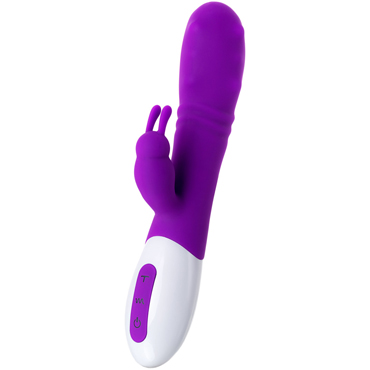 JOS Taty, фиолетовый - Вибратор с пульсирующими шариками и клиторальной стимуляцией - купить в секс шопе