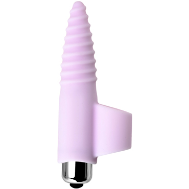 JOS Nova, светло-фиолетовая - Вибронасадка на палец для анальной стимуляции - купить в секс шопе