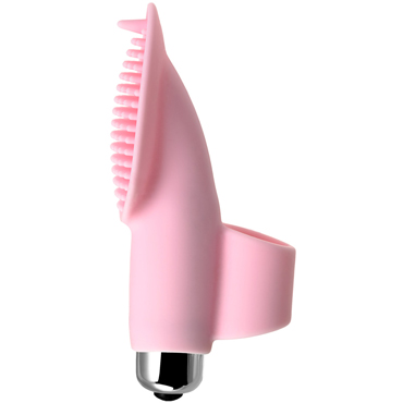 JOS Twity, светло-розовая - Вибронасадка на палец для прелюдии - купить в секс шопе