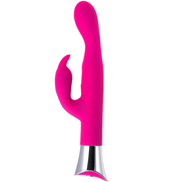 JOS Loly, розовый - Вибратор с клиторальным стимулятором и гибкой головкой - купить в секс шопе