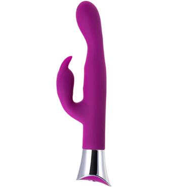 JOS Loly, фиолетовый - Вибратор с клиторальным стимулятором и гибкой головкой - купить в секс шопе