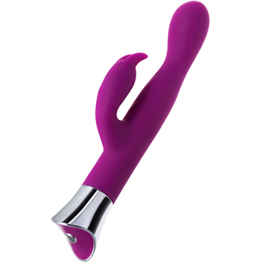 JOS Loly, фиолетовый, Вибратор с клиторальным стимулятором и гибкой головкой