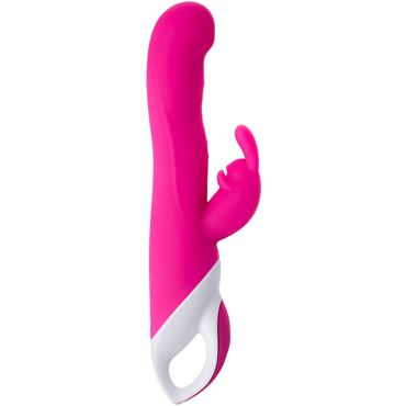 JOS Elly, розовый - Вибратор с клиторальным стимулятором и подогревом - купить в секс шопе