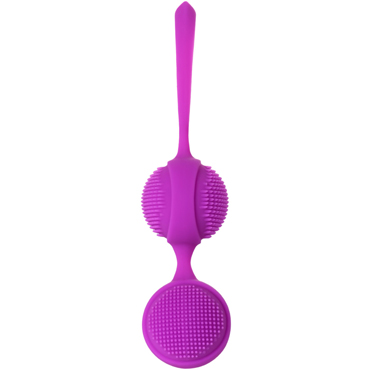 JOS Nuby, фиолетовый - Вагинальные шарики с ресничками - купить в секс шопе