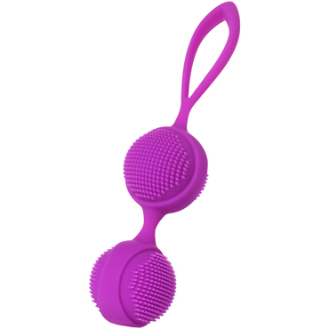 JOS Nuby, фиолетовый, Вагинальные шарики с ресничками