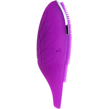 JOS Rico, фиолетовый - Виброкольцо с ресничками перезаряжаемое - купить в секс шопе