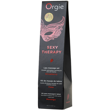 Новинка раздела Интимные смазки и косметика - Orgie Sexy Therapy Flavored Massage Oil Strawberry, 100 мл