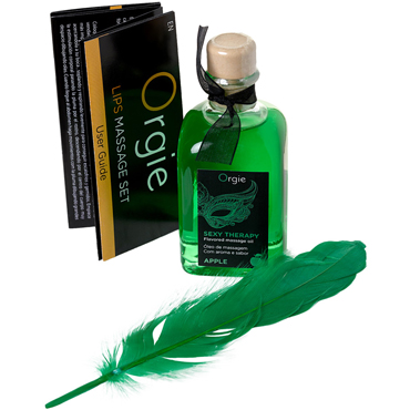 Orgie Sexy Therapy Flavored Massage Oil Apple, 100 мл - фото, отзывы