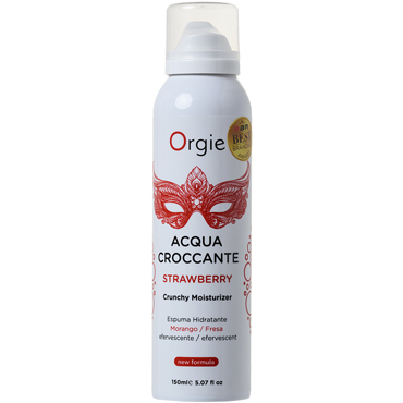 Orgie Acqua Croccante Strawberry, 150 мл, Шипучая увлажняющая пена для чувственного и незабываемого массажа