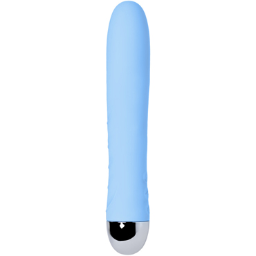 Physics by Toyfa Fahrenheit, голубой - Вибратор с функцией нагрева и пульсирующими шариками - купить в секс шопе
