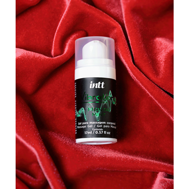Intt Vibration Mint, 17 мл, Жидкий массажный гель с эффектом вибрации и ароматом мяты и другие товары Intt с фото