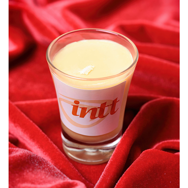 Intt Peach, 30 мл, Массажная свеча для поцелуев с ароматом персика и другие товары Intt с фото