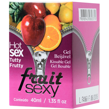Intt Fruit Sexy Tutti-frutti, 40 мл, Массажное масло для поцелуев с разогревающим эффектом и фруктовым ароматом
