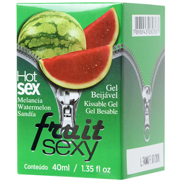 Intt Fruit Sexy Watermelon, 40 мл, Массажное масло для поцелуев с разогревающим эффектом и ароматом арбуза