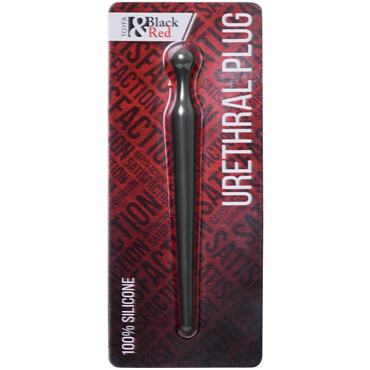 Toyfa Black & Red Urethral Plug, чёрный - фото, отзывы