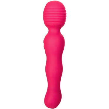 JOS All-In, розовый - Двойной вибратор с подогревом - купить в секс шопе