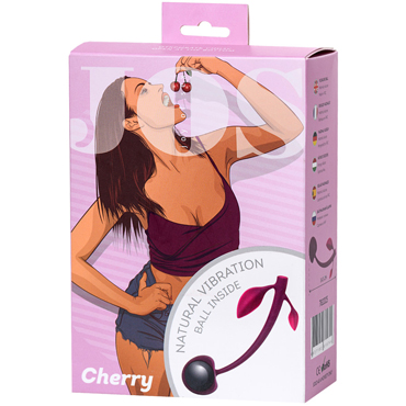 JOS Cherry, вишневый - Вагинальный шарик в виде вишенки - купить в секс шопе